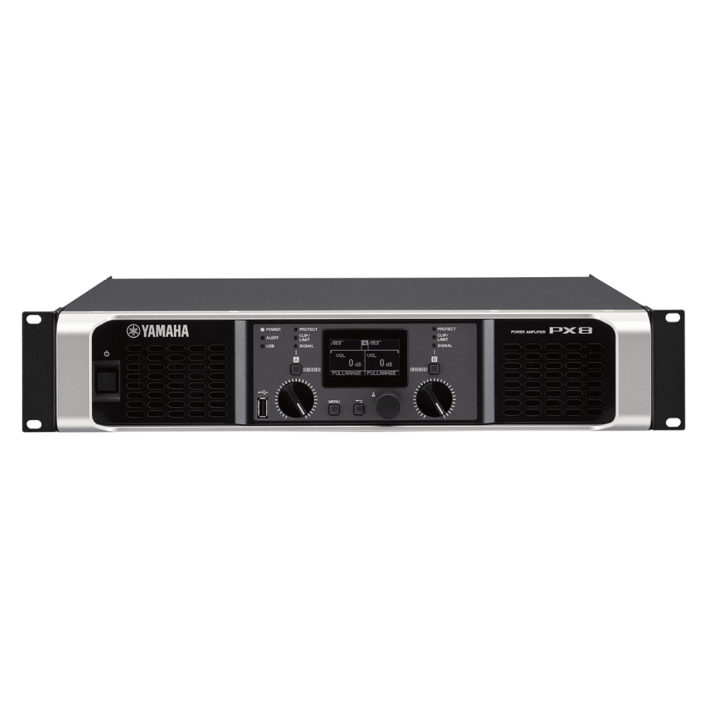 Yamaha 800W PX Series Amplifier Intelligent Processing and High Output Power PX-8