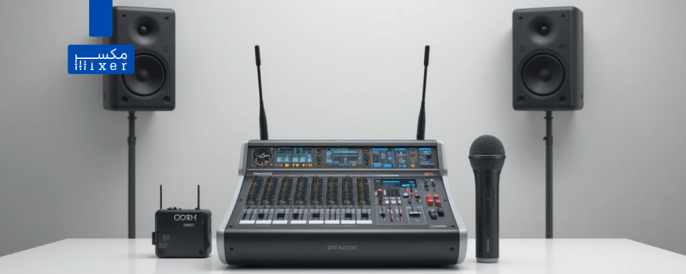 أنظمة صوتيات احترافية – مكسر ديناكورد وميكروفون لاسلكي لأداء متكامل