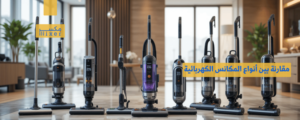 مقارنة بين أنواع المكانس الكهربائية وأيها يناسبك أكثر