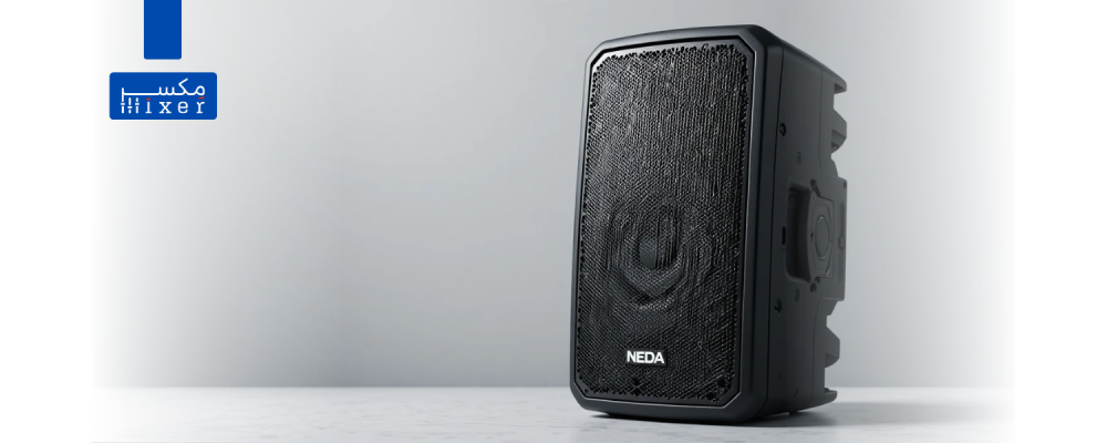 سماعة جدارية نظامين 150 وات أوم / 50 وات ترانس داخلي وخارجي مقاومة للعوامل الخارجية ماركة نداء – لون أسود