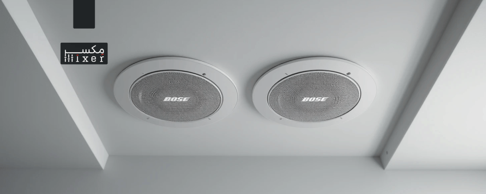 Bose ceiling speakers with stylish design and premium sound quality for homes and offices