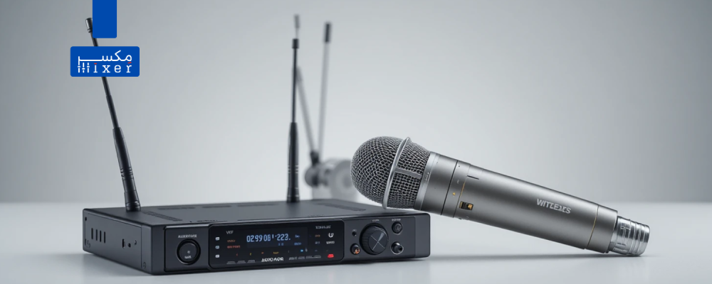 Audibax AWM 201 Microphone – Professional Wireless Microphone with 200 Adjustable Channels and Wide Frequency Range