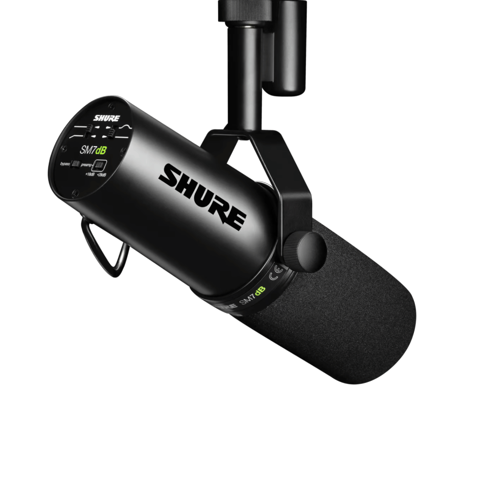 Shure SM7dB Dynamic Studio Microphone with Built-in Preamplifier
