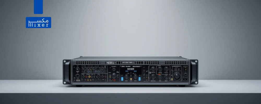 جهاز قناتين نداء NTZA-2500 الهندي 250 وات NEDA Two Channel NTZA-2500 Mixer Amplifier 2500W