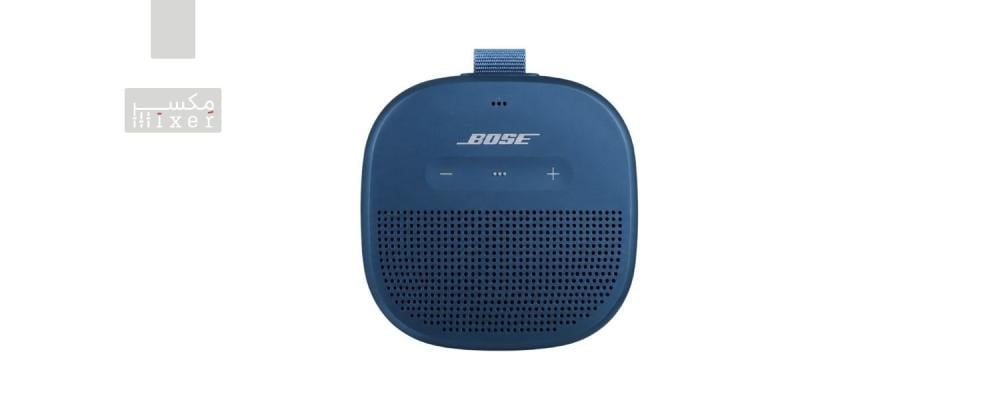 مكبر صوت بلوتوث صغير 6 ساعات تشغيل بوز ساوند لينك ميكرو IPX7 قوي متين لون أزرق موديل SoundLink Micro ماركة Bose