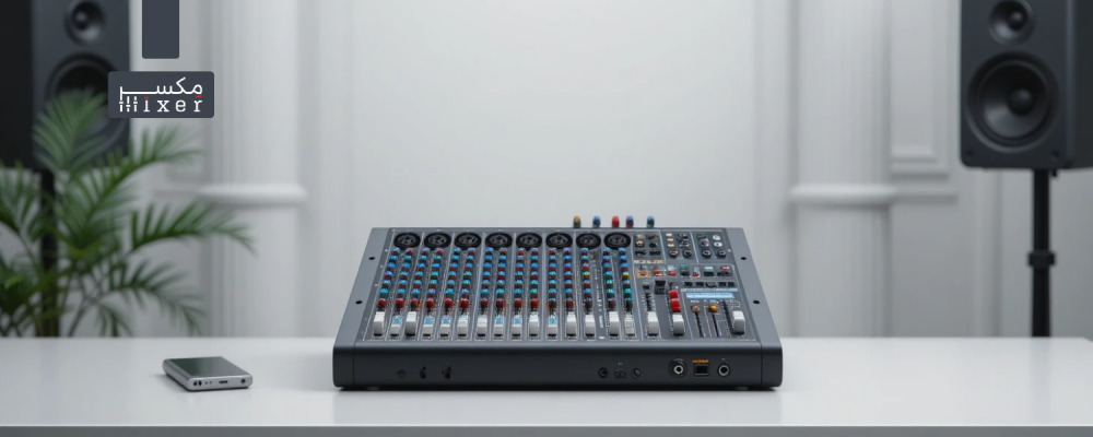 جهاز مكسر صوت 8 قنوات 800 وات بلوتوث وتسجيل مباشر على الفلاش Speaker Mixer
