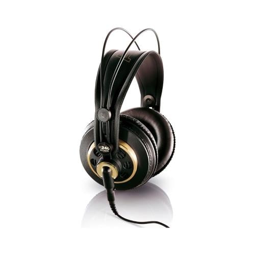 سماعات رأس استوديو فوق الأذن ماركة AKG بتصميم شبه...