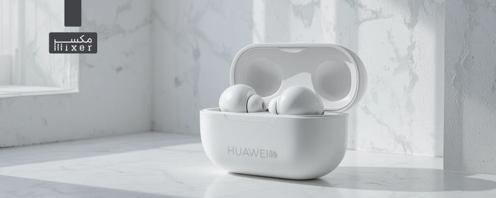 سماعات أذن – إلغاء ضوضاء ذكي وصوت عالي الدقة ماركة هواوي لون أبيض موديل HUAWEI FreeBuds Pro 4W