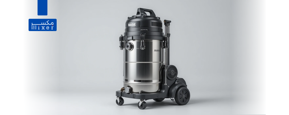 مكنسة شفط رطب وجاف 3 ماطور BASE إيطالي قدرة 2700–2900 واط – سعة 78 لتر مع نظام تصفية بوليستر