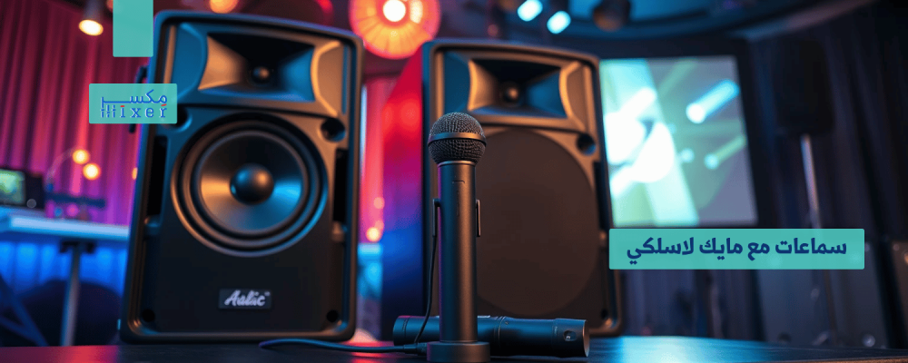 سماعات مع مايك لاسلكي: تجربة صوتية متكاملة للحفلات والمناسبات سماعات مع مايك لاسلكي: تجربة صوتية متكاملة للحفلات والمناسبات