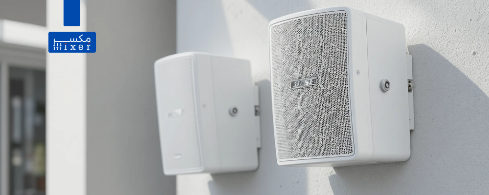 Bose 125W Wall Mount Speaker Pair, 6.5" Two-Way Speaker and 1.25" Tweeter, DesignMax DM6SE, White