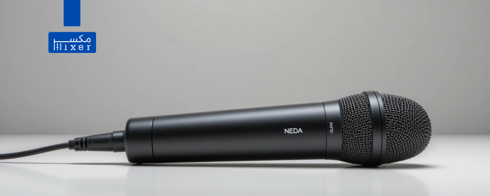 ميكروفون سلكي احترافي كوندنسر ماركة NEDA دقة صوت عالية وتصميم مخصص للمساجد والمسارح موديل NA-535