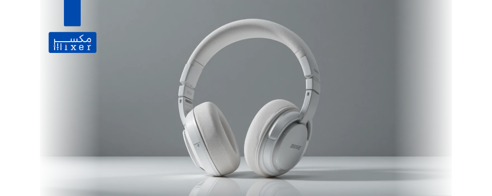 سماعة رأس Bose QuietComfort White اللاسلكية – تصميم أنيق، إلغاء ضوضاء متطور وصوت غامر