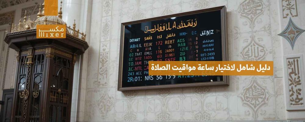 دليل شامل لاختيار ساعة مواقيت الصلاة الإلكترونية المناسبة لمسجدك أو منزلك