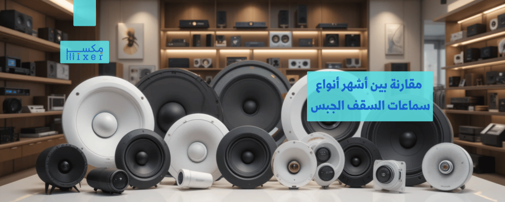 مقارنة بين أشهر أنواع سماعات السقف الجبس وأيها الأفضل لعام 2025