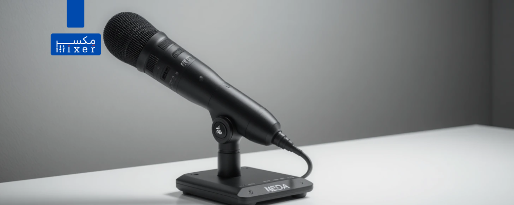 ميكروفون مكتبي سلكي ماركة نداء – موديل NA-6Z مايك احترافي بتحكم بست نطاقات صوتية – متوافق مع أمبليفاير Matrix SZA-120