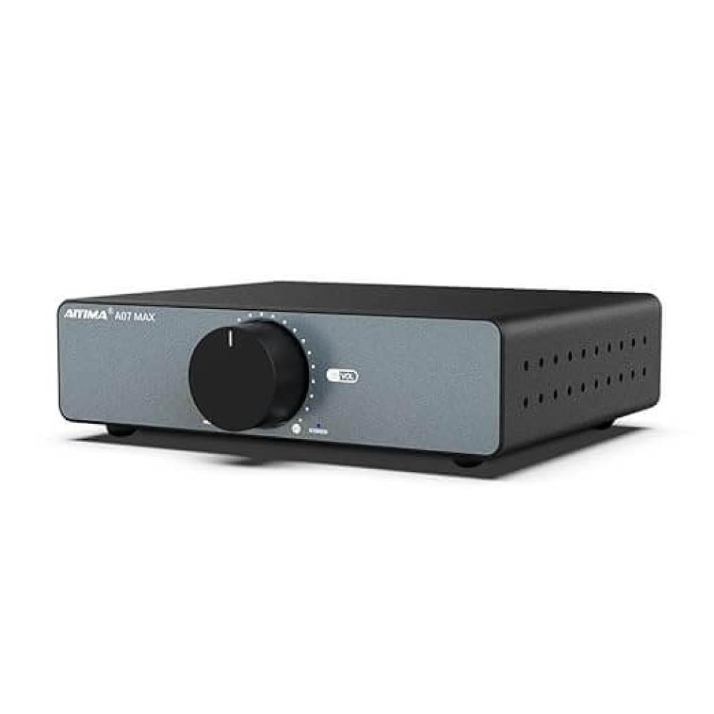 مضخم صوت هاي فاي A07 Max بقناتين 300 واط × 2، بتقنية TPA3255 وتصميم ميني كلاس D لأداء صوتي فائق