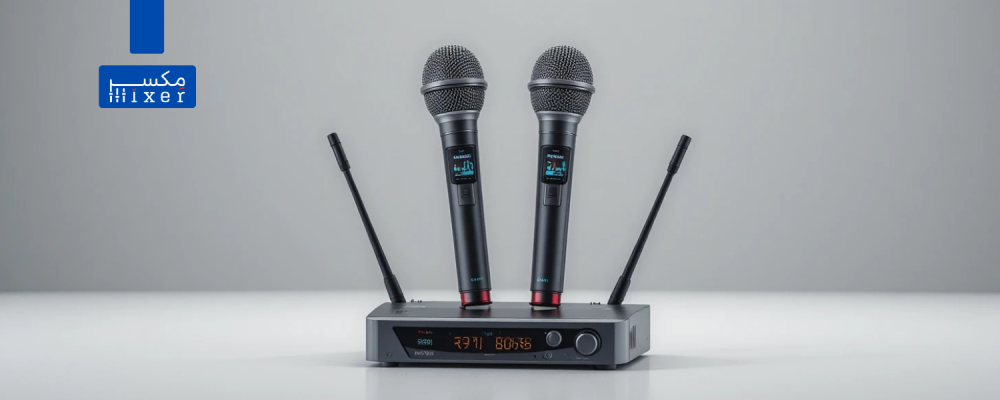 ميكروفون لاسلكي مزدوج NEDA NA-7700 – أداء قوي وحرية حركة احترافية
