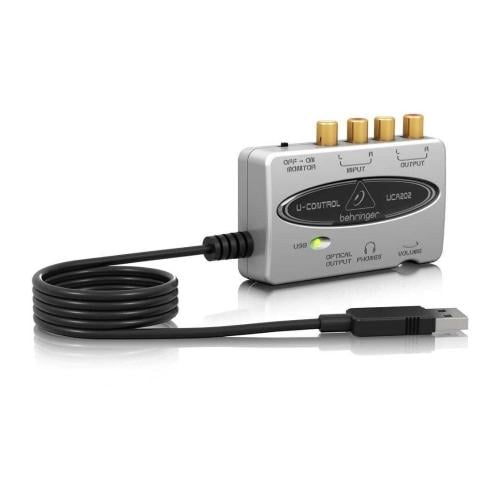 كرت صوت بهرنجر USB صغير الحجم لتسجيل وتشغيل الصوت...