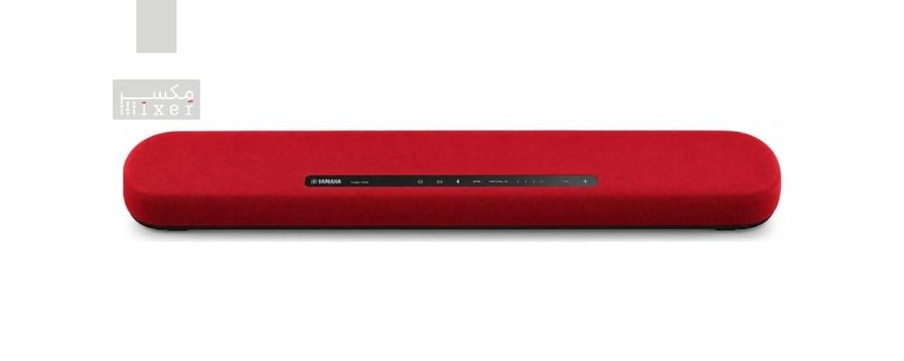 Yamaha YAS-108 RD مكبر صوت ساوند بار للمسرح المنزلي مع صب ووفر مزدوج مدمج وDTS Virtual:X وبلوتوث لون أحمر