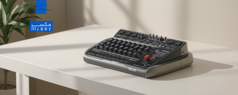 جهاز مكسر صوت 4 قنوات بلوتوث 360 وات مع تسجيل مباشر على الفلاش – Speaker Mixer PX4D