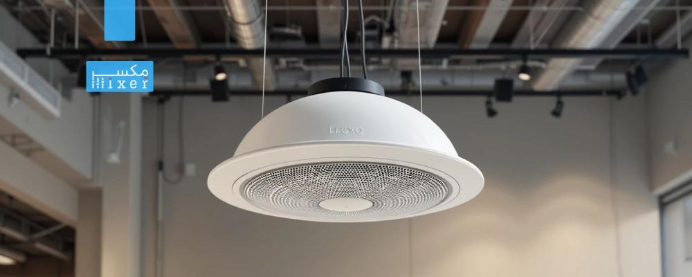 5-inch 30W ceiling-mounted speakers with a stylish spherical design for shopping malls, model PD-206W, by LECXO