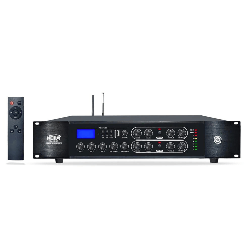 NEDA TZA-1600 160W Amplifier with Bluetooth, USB and FM
