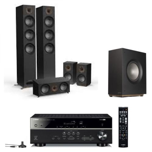 Yamaha RX-V385 Subwoofer Receiver with Jamo Home Theater System
