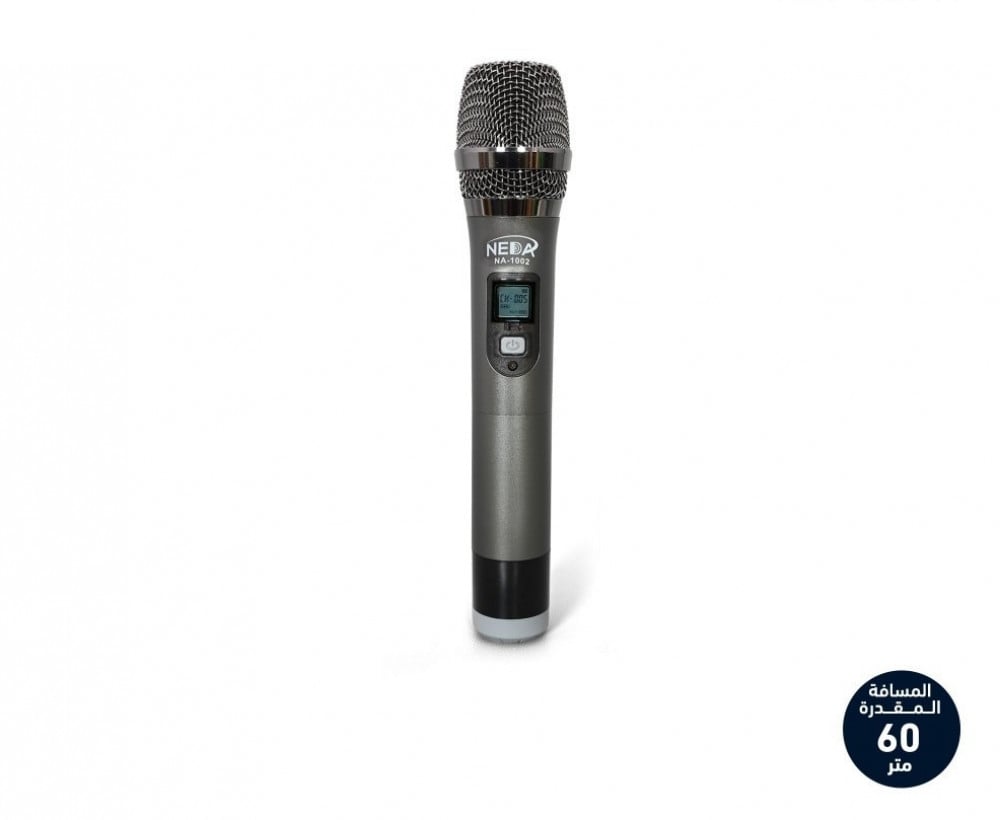 ميكروفون يدوي لاسلكي نظام UHF احترافي wireless microphone