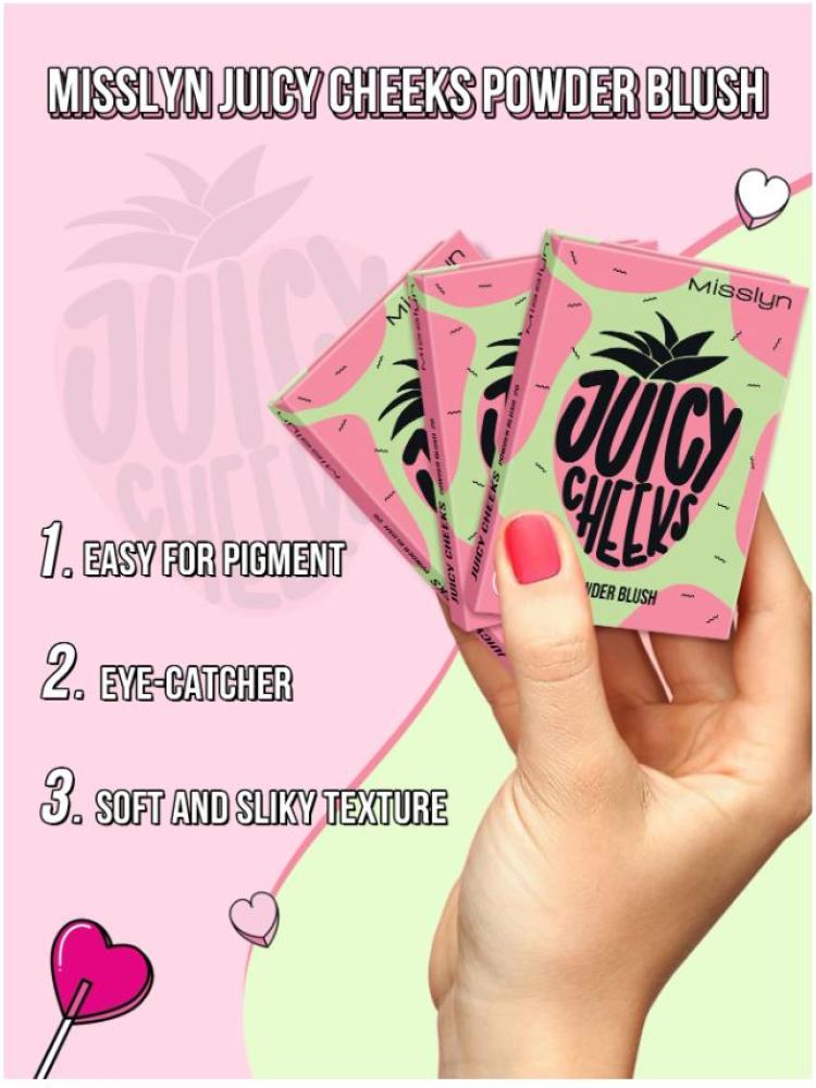 بودرة أحمر الخدود من Misslyn جوسي تشيكس طويل الثبات 1 قطعة