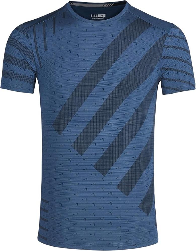 ار ال دي واي ام تي شيرت رياضي سريع الجفاف للرجال باكمام قصيرة وجيد التهوية للجري واللياقة البدنية