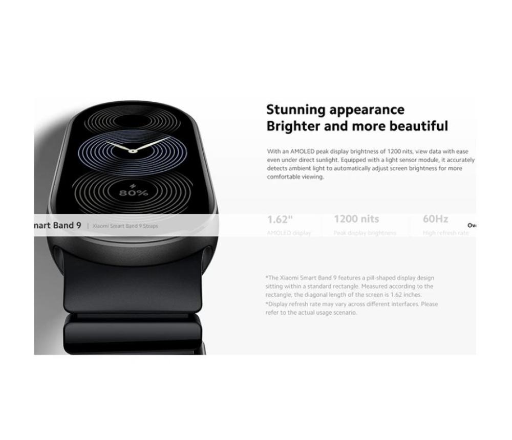 سوار ذكي شاومي باند 9 BHR8346GL - أزرق