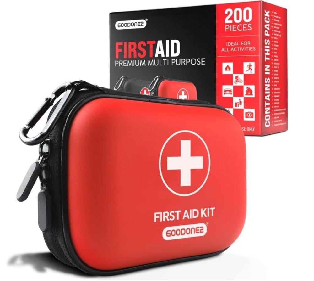 مجموعة إسعافات أولية 104 قطعة بحافظة EVA مقاومة للماء صغيرة محمولة