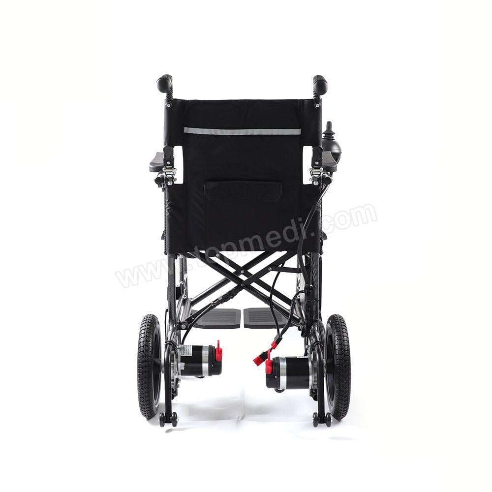 كرسي متحرك كهربائي خفيف قابل للطي وزن 19 كجم مقاس 46 سم