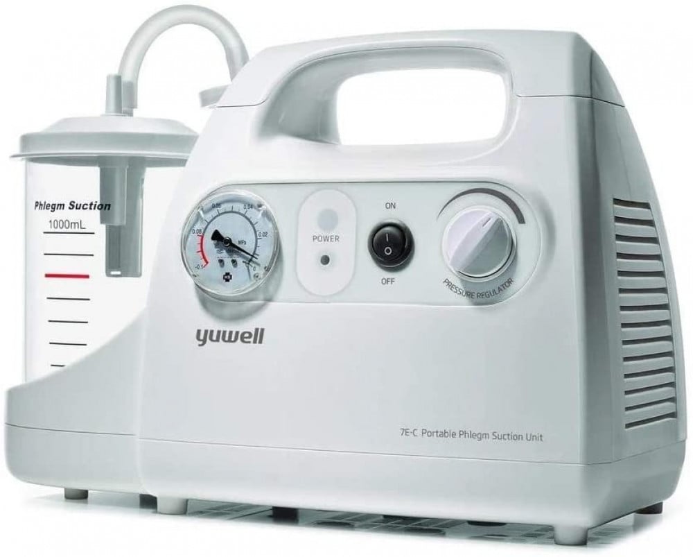 جهاز شفط كهربائي للبلغم يوويل 7E-C-G محمول سعة 1 لتر
