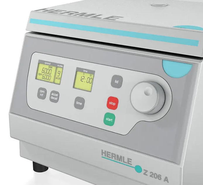 جهاز طرد مركزي مدمج Hermle Z 206 A Compact تصميم مدمج تشغيل مستقر