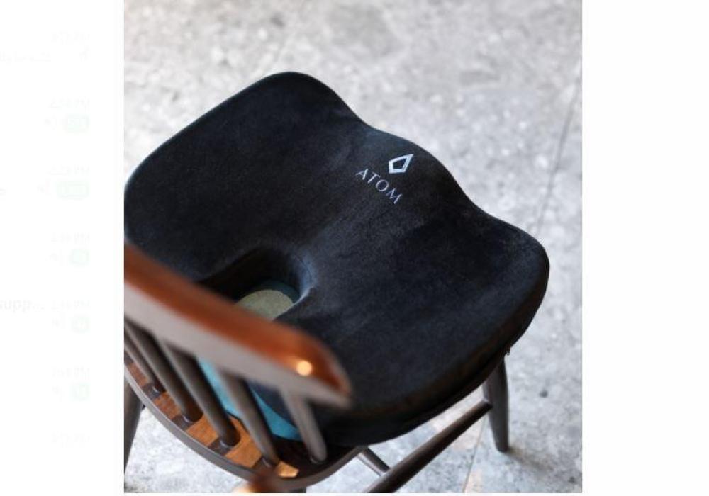 وسادة مقعد من iTom بميموري فوم لدعم أسفل الظهر 43x36x5 سم