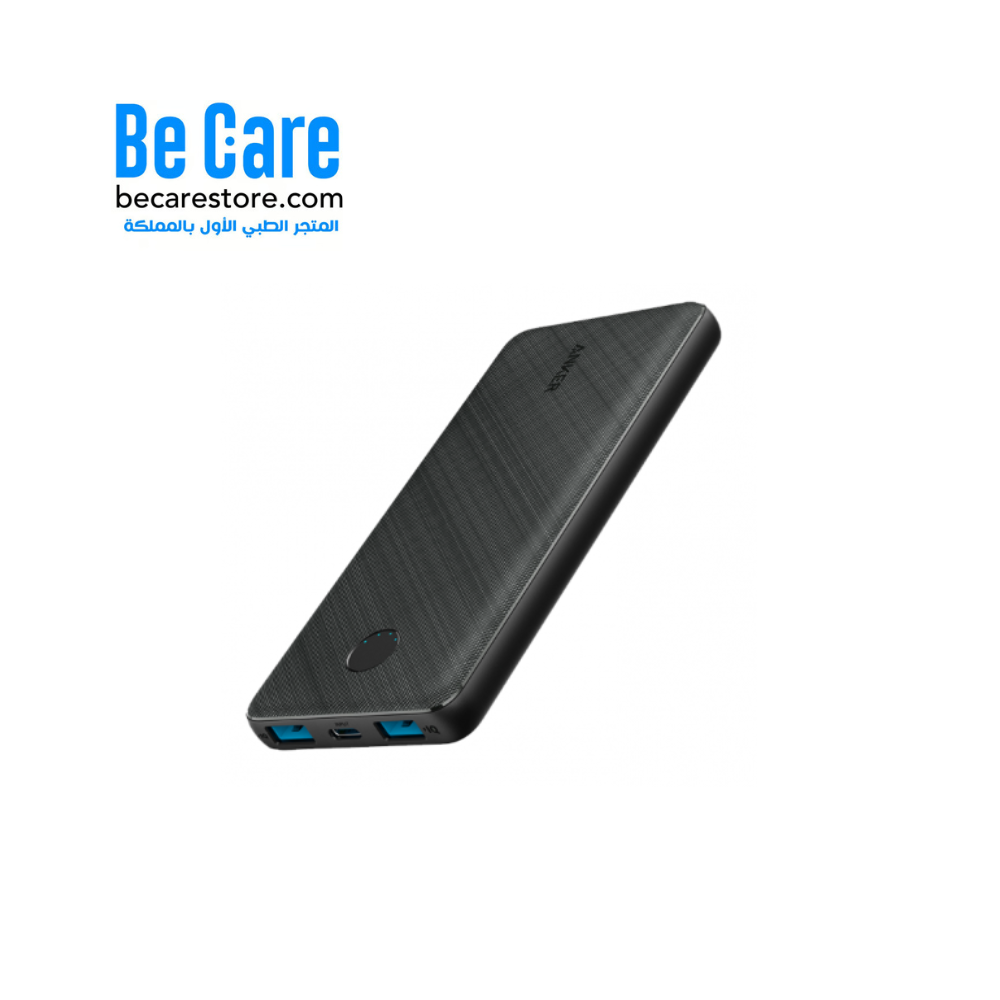 انكر شاحن متنقل باوركور الإصدار الثالث 10000mAh بمنفذين USB – أسود