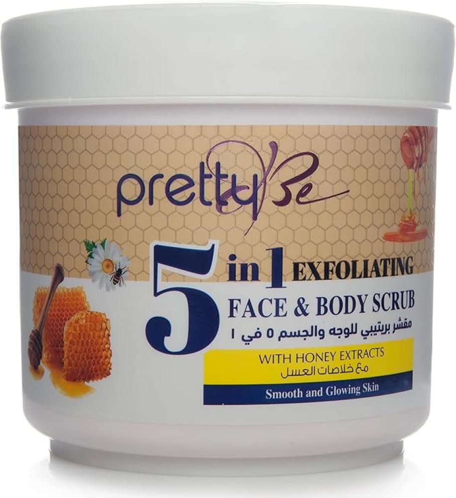 مقشر للوجه والجسم من Pretty Be بخلاصة العسل 550 مل
