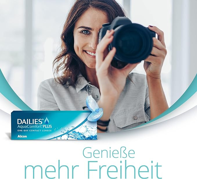 عدسات لاصقة يومية ديليز اكوا كومفورت بلس 050 عبوة 30 عدسة