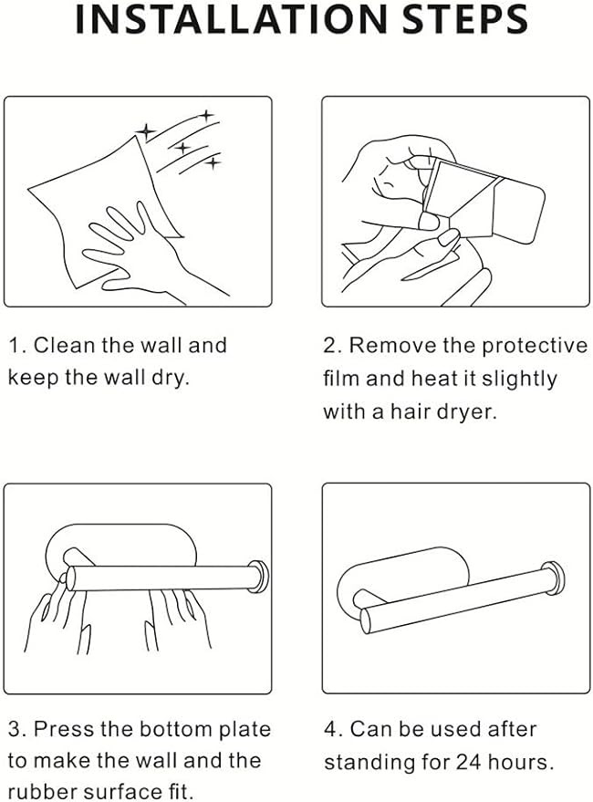 مجموعة أدوات الحمام شووو 4 قطع تركيب على الحائط أسود غير لامع