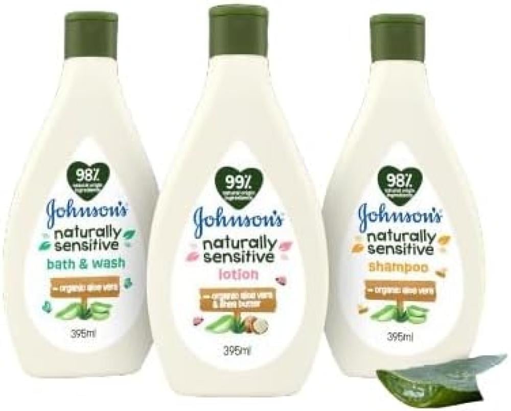 مجموعة عناية للأطفال من Johnson's Baby بشامبو ولوسيون 395 مل