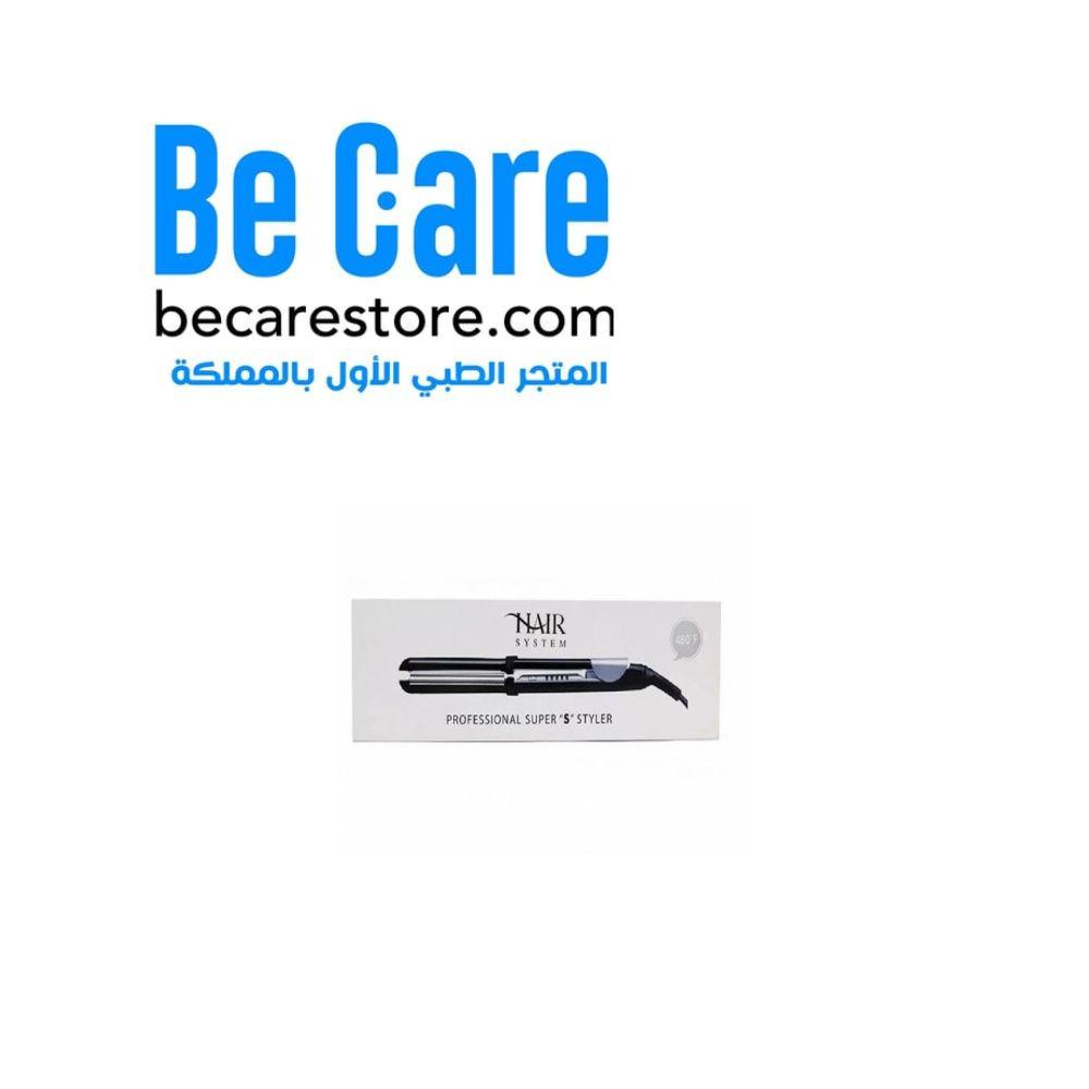 هير سيستم جهاز مكواة الشعر الاحترافي بتقنية التيتانيوم من هير | بي كير