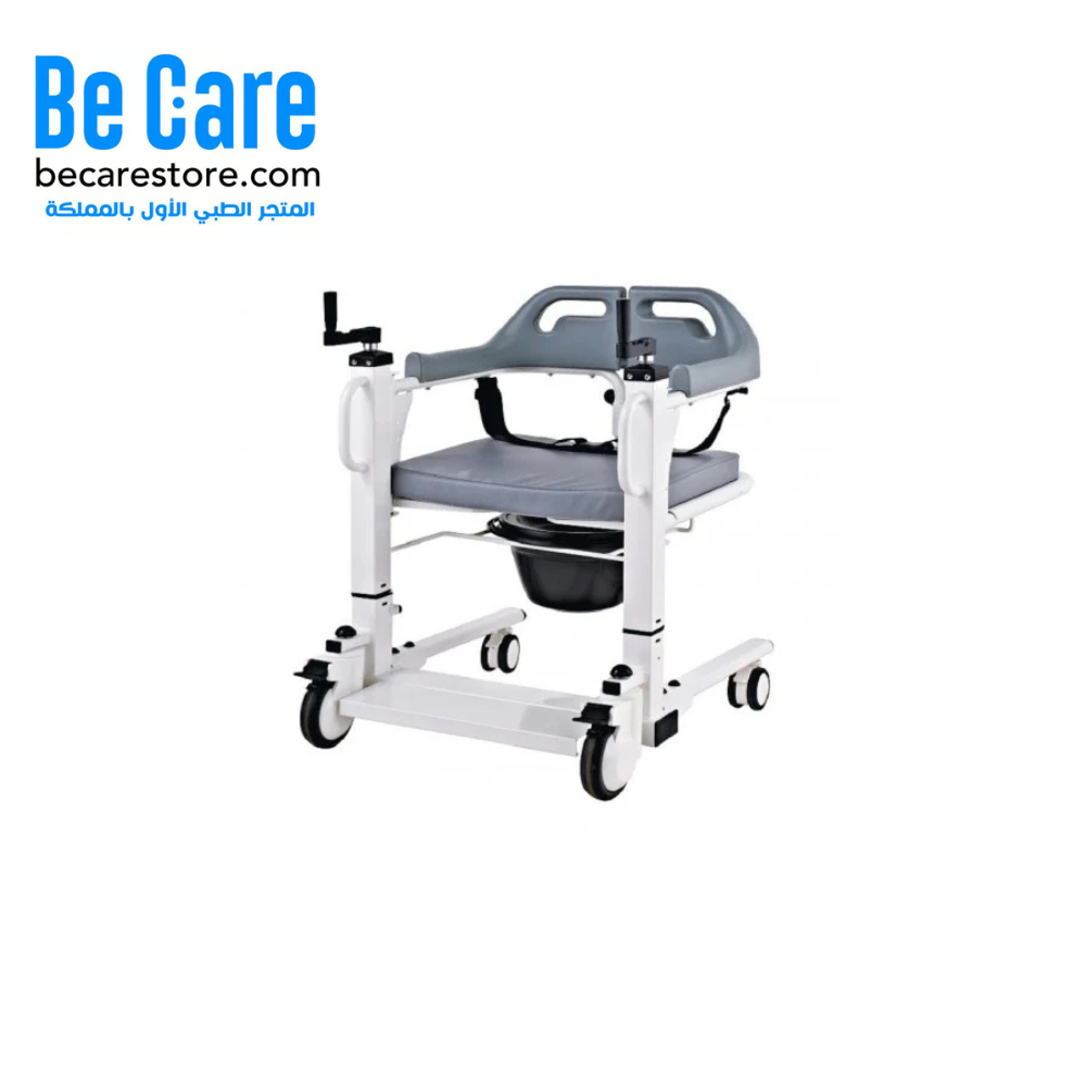 كرسي حمام متحرك مطور يدوي مقاس 51سم DY077600 | راحة وأمان لذوي الإعاقة