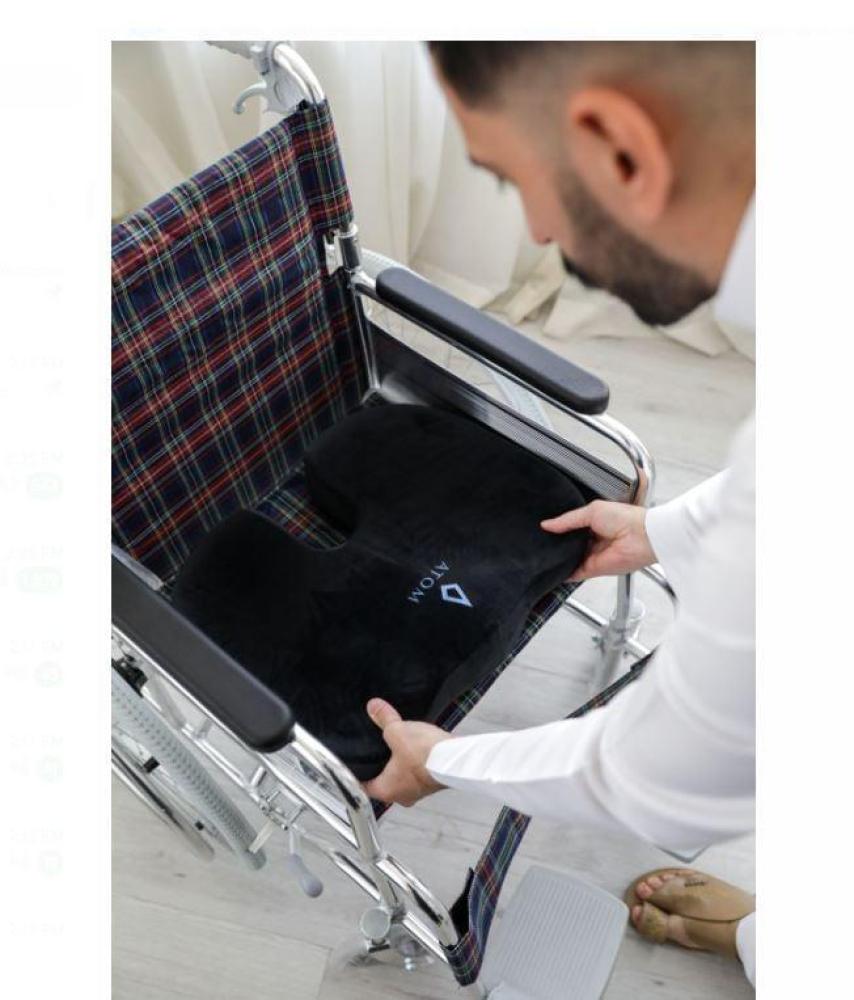 وسادة مقعد من iTom بميموري فوم لدعم أسفل الظهر 43x36x5 سم