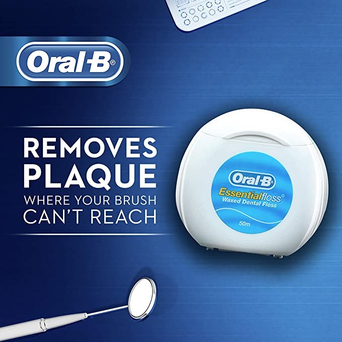 خيط تنظيف الأسنان من Oral-B مغلف بالشمع ومقاوم للتمزق 50 متر
