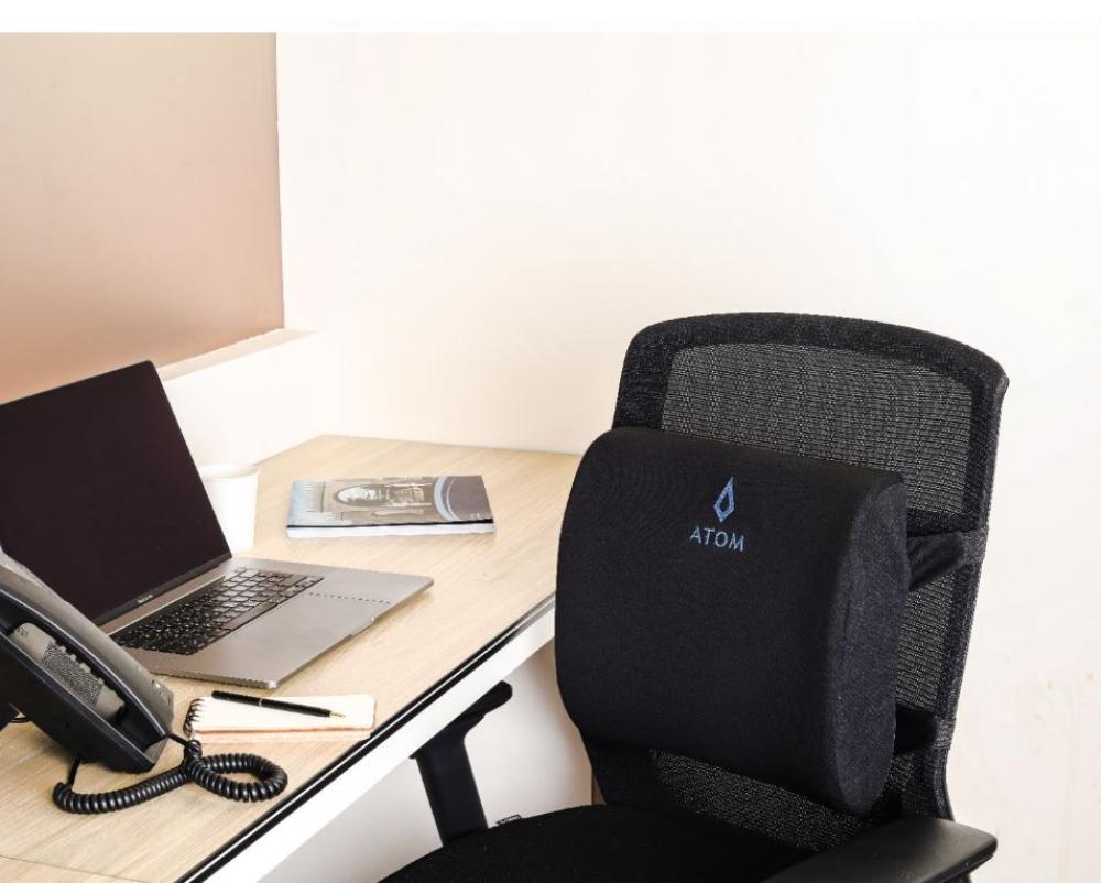 وسادة دعم أسفل الظهر من ATOM بميموري فوم 33×32×10 سم