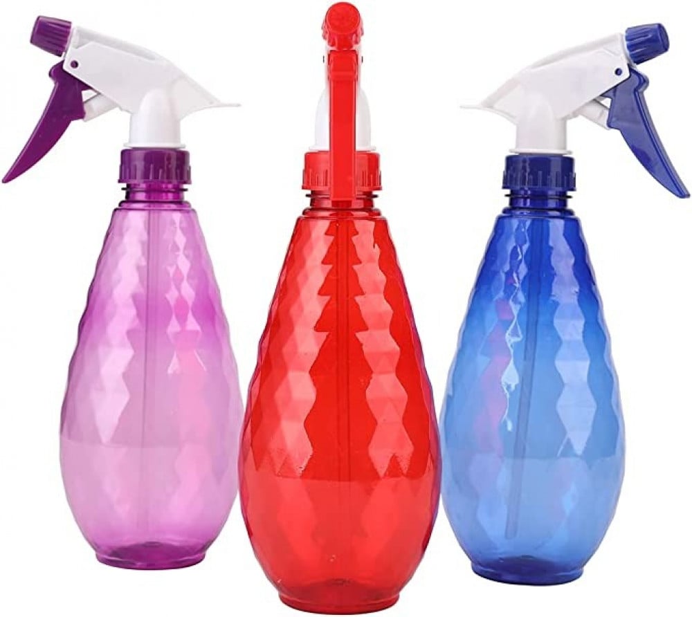 زجاجات رش بلاستيكية مانعة للتسرب قابلة للتعديل 500 مل ×3