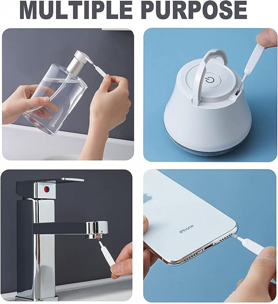 فرشاة تنظيف فتحات فوهة الدش من النايلون مضادة للانسداد للحمام والمنزل من 100 قطعة