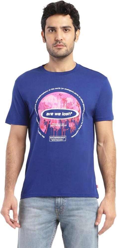 تيشيرت مزين بالعلامة التجارية بشكل مستطيل 02 للرجال من لي فايس